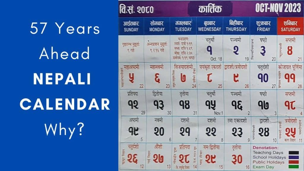 Why is Nepali calendar ahead and different