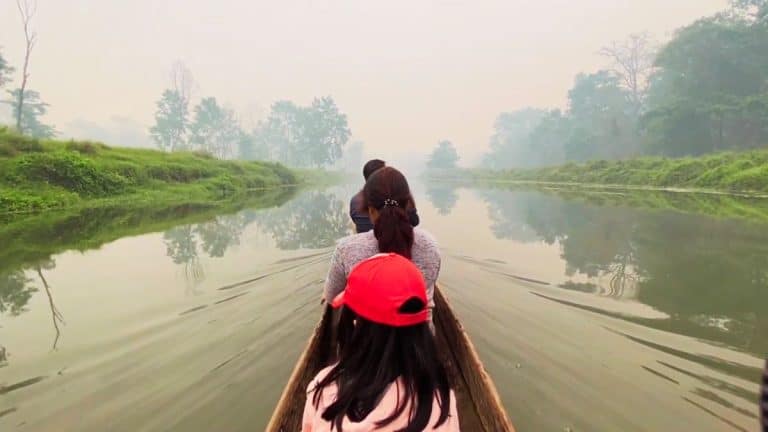 cannoning at Chitwan national park